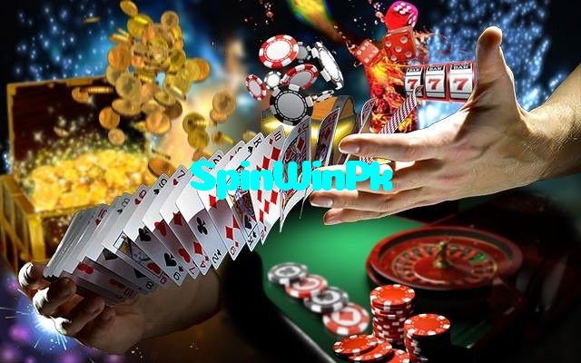 SpinWinPk casino presented on mobile device in Pakistan with slots and live games